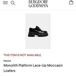 Prada Monolith Platform Lace Up Loafers